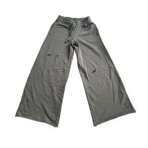 Aerie Distressed Ripped Wide Leg Sweatpants Women’s XS